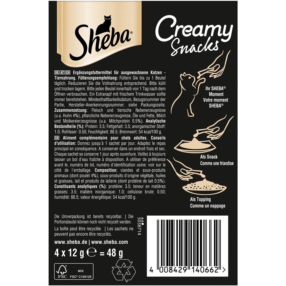 mit Huhn 4 x 12g - Creamy Snacks - 2