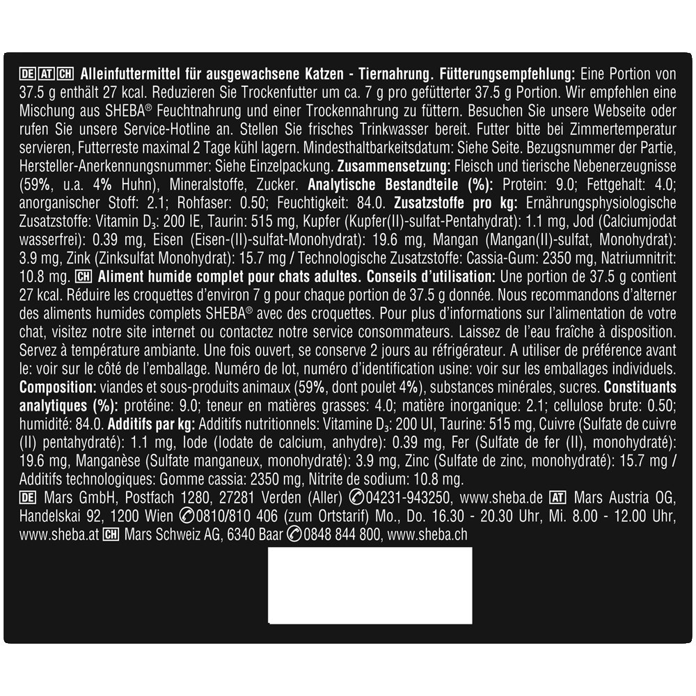 SHEBA® PERFECT PORTIONS™, Huhn in Pastete, 3 x 75g - 2