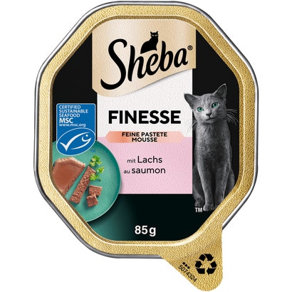 Finesse feine Pastete mit Lachs MSC, Schale