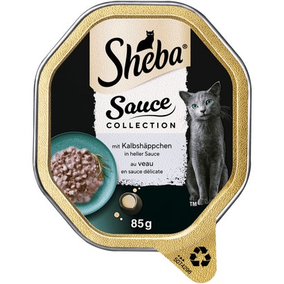 Sauce Collection in Sauce mit Kalbshäppchen in heller Sauce, Schale